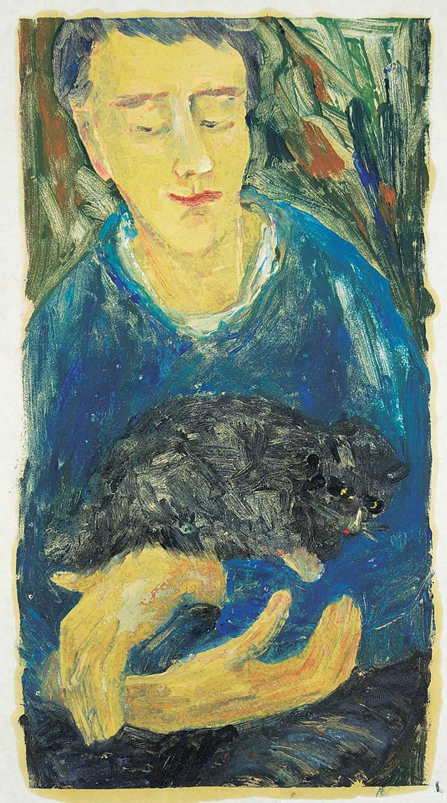 Dorothy Henzell Willis (1899-1988) - Untitled - A Purrfect Moment