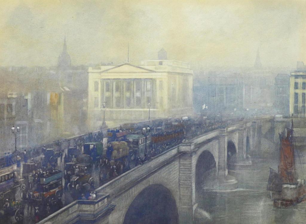 Frederic Martlett Bell-Smith (1846-1923) - London Bridge, River Thames