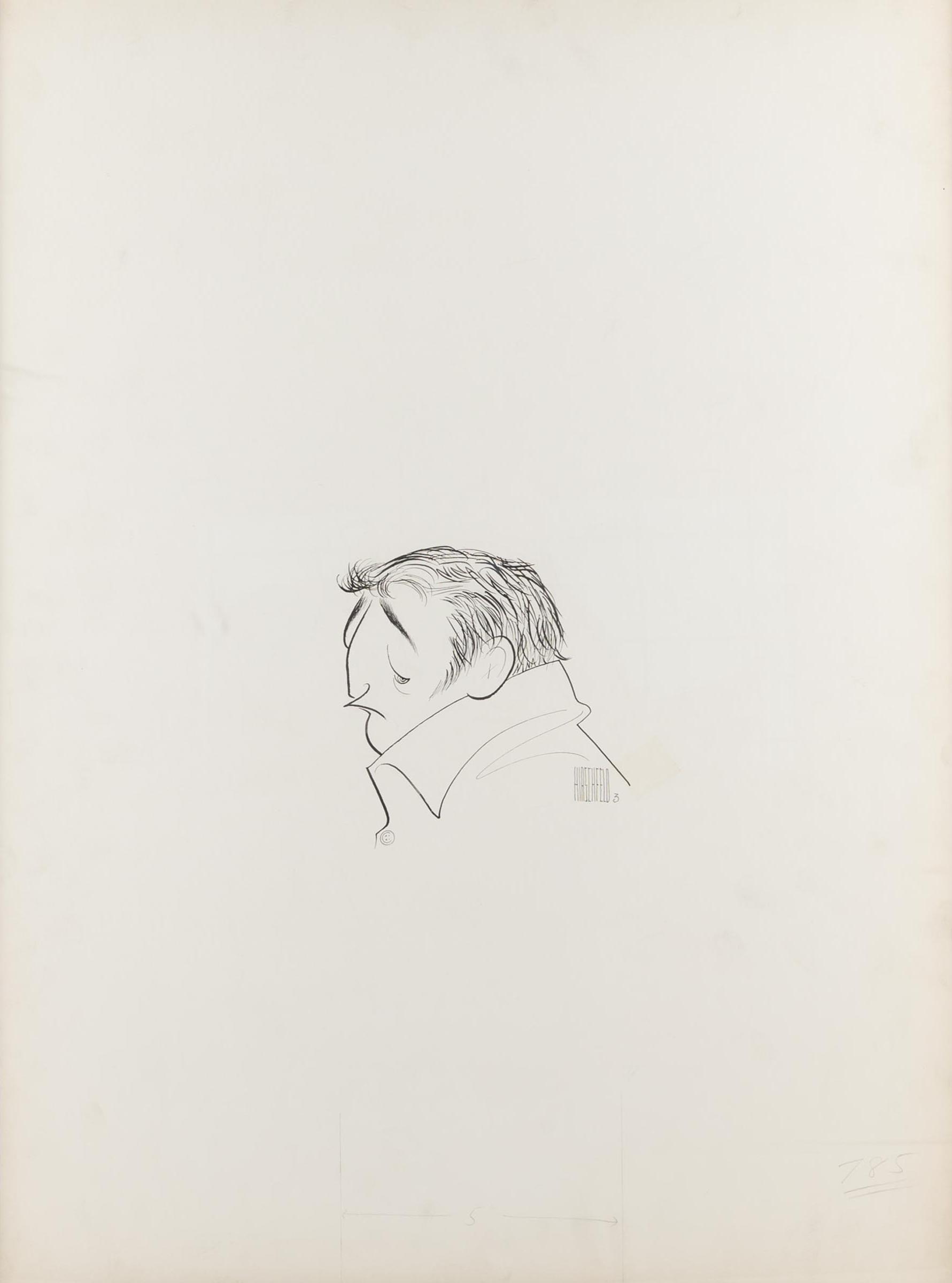 Albert (Al) Hirschfeld - Portrait Of Robert Mitchum