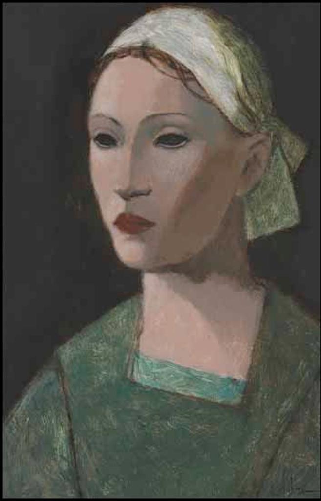 Pierre Lefebvre (1954) - Jeunne femme au bonnet