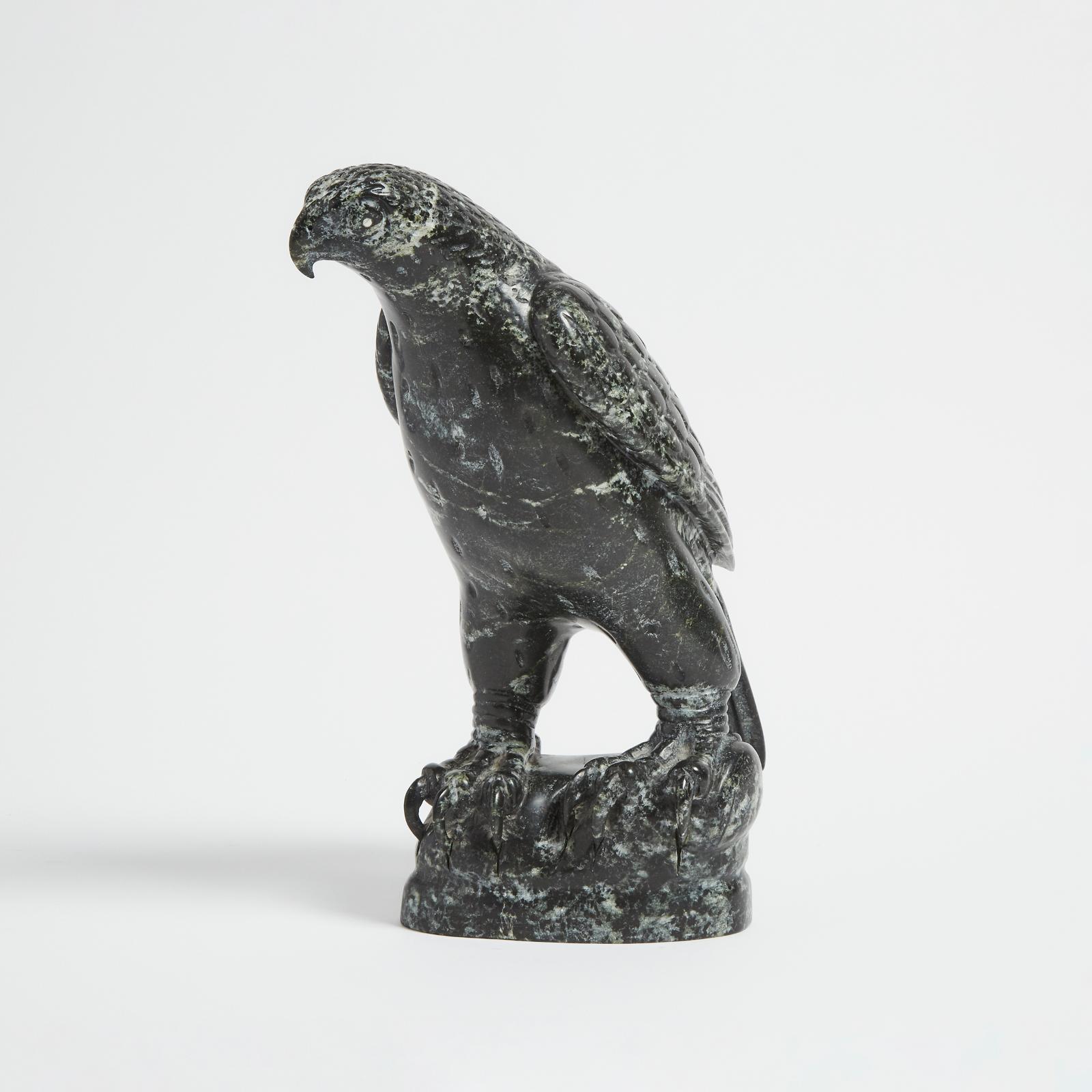 Charlie Ugyuk (1931-1998) - Perched Falcon