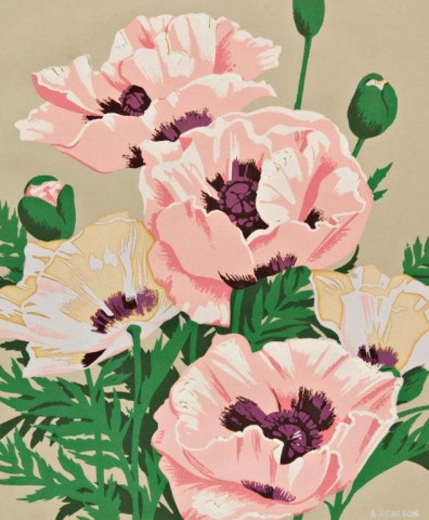 Alfred Joseph (A.J.) Casson (1898-1992) - Pink Poppies