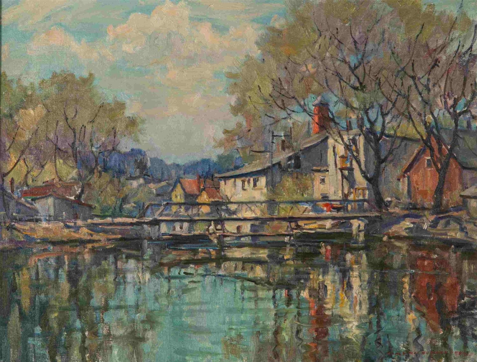 Manly Edward MacDonald (1889-1971) - On the Moira River, Belleville (1950)