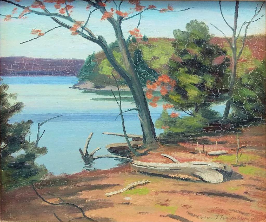 George Albert Thomson (1868-1965) - Waterfront in Autumn