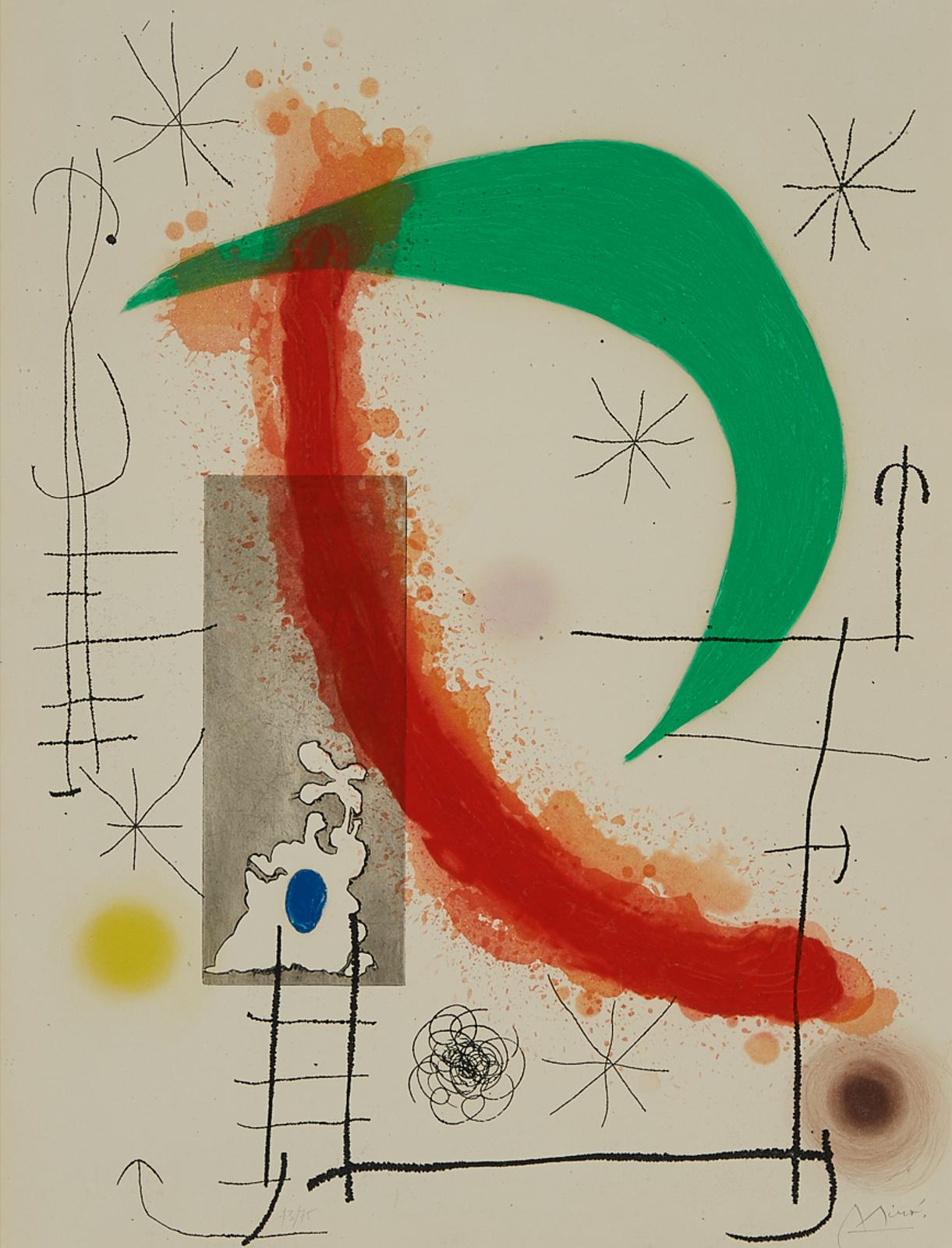 Joan Miró (1893-1983) - L'ESCALADE, 1969 [DUPIN, 494]