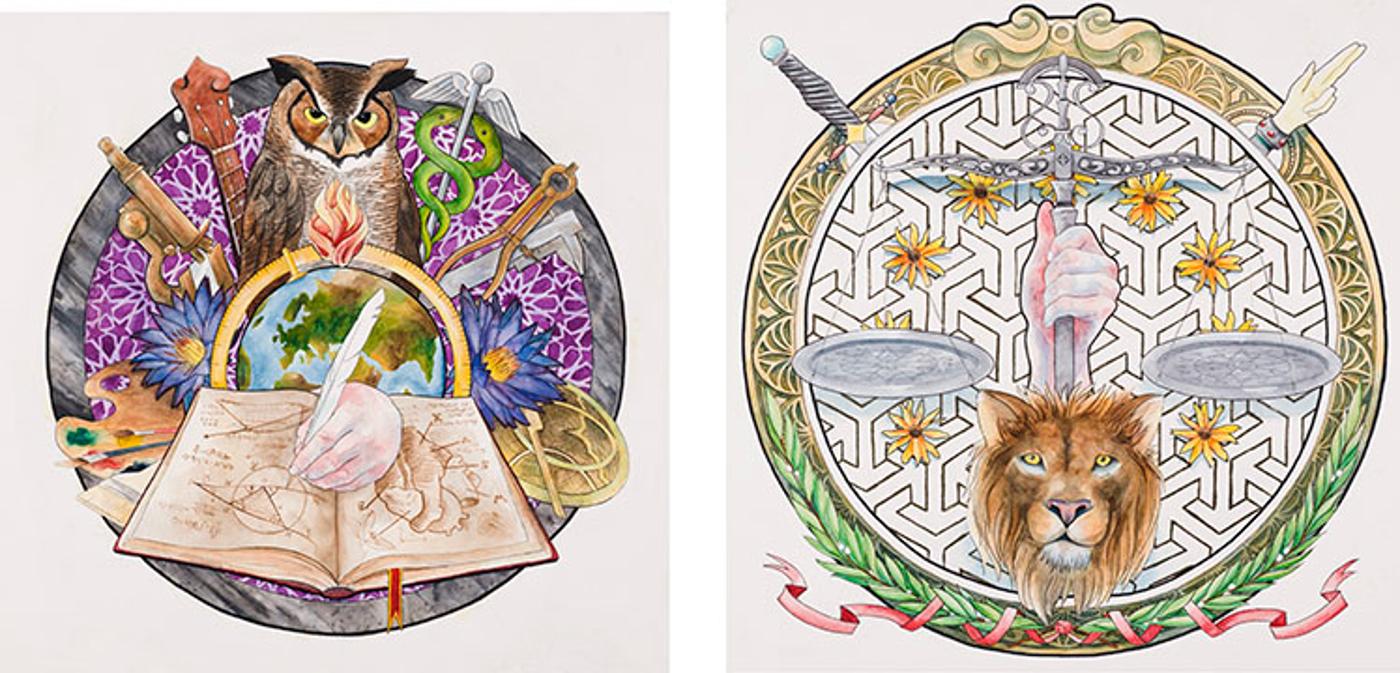 Marco Bertuzzo - Wisdom / Justice (Diptych)