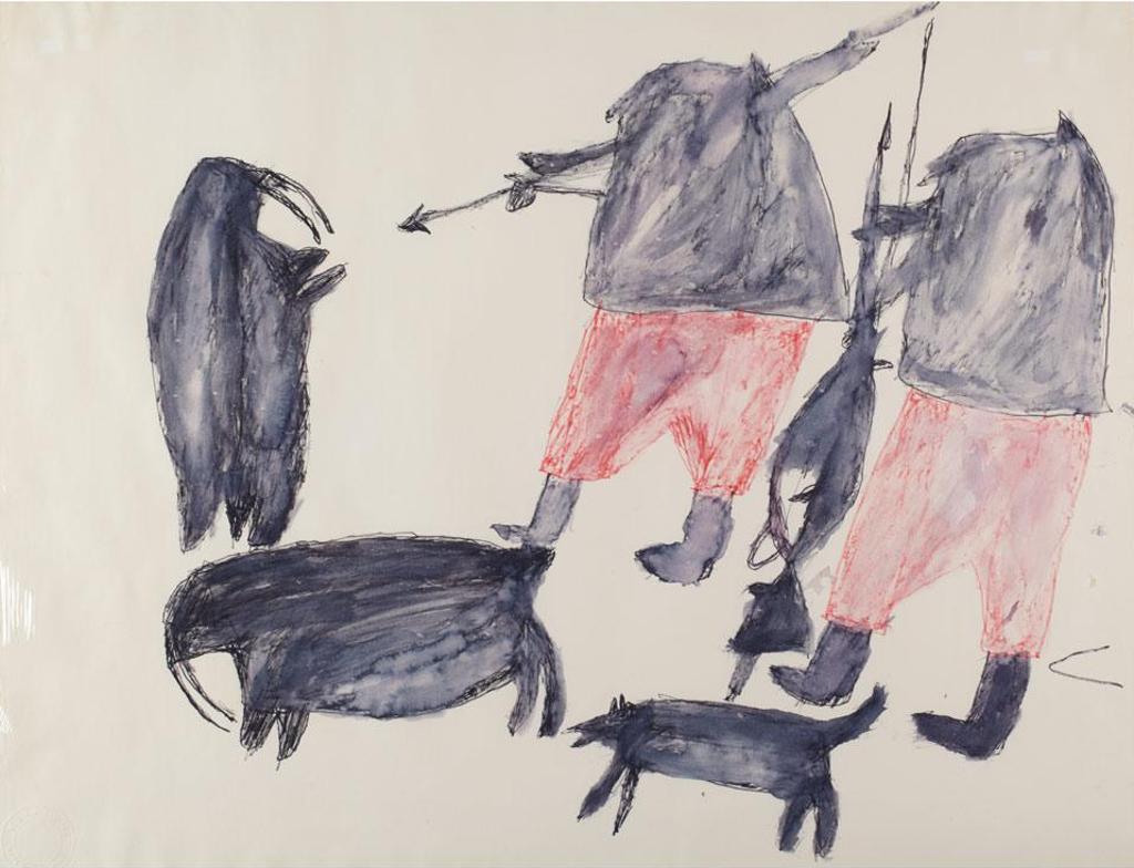 Parr (1893-1969) - Untitled  (Hunter Harpooning Walrus)
