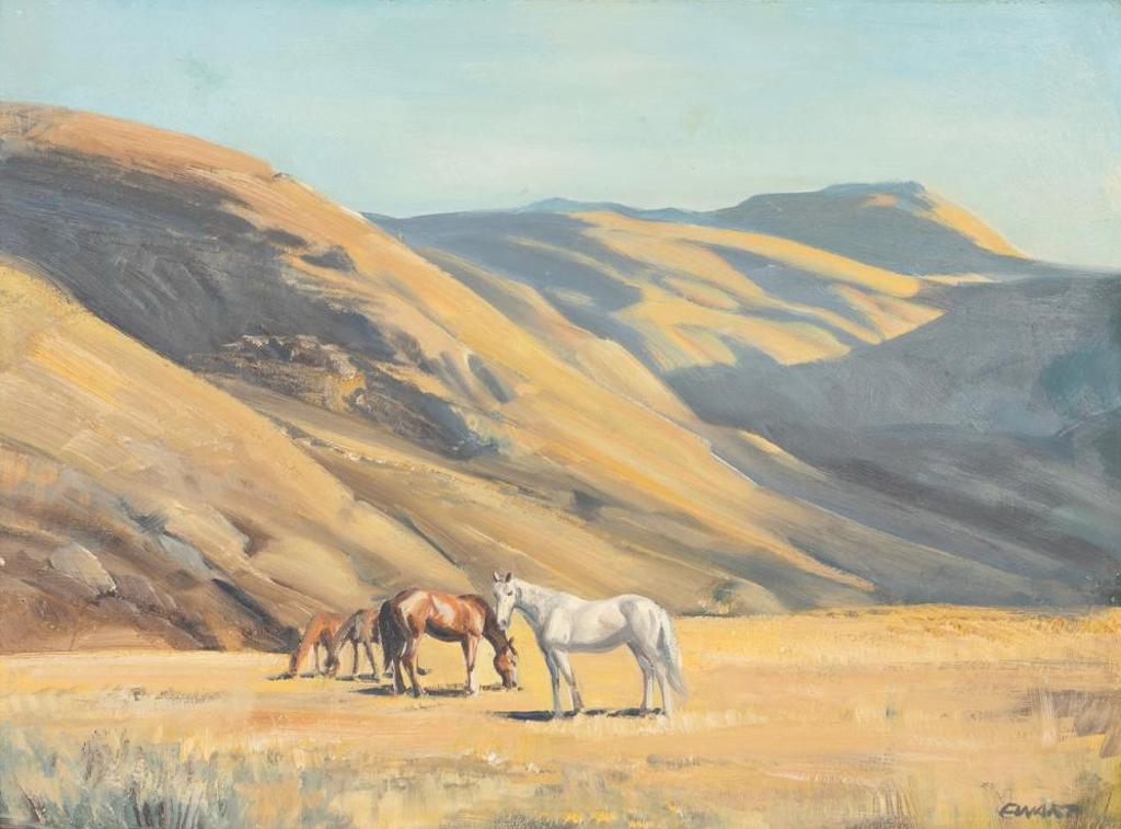 Peter Maxwell Ewart (1918-2001) - Untitled - Horses in a Landscape