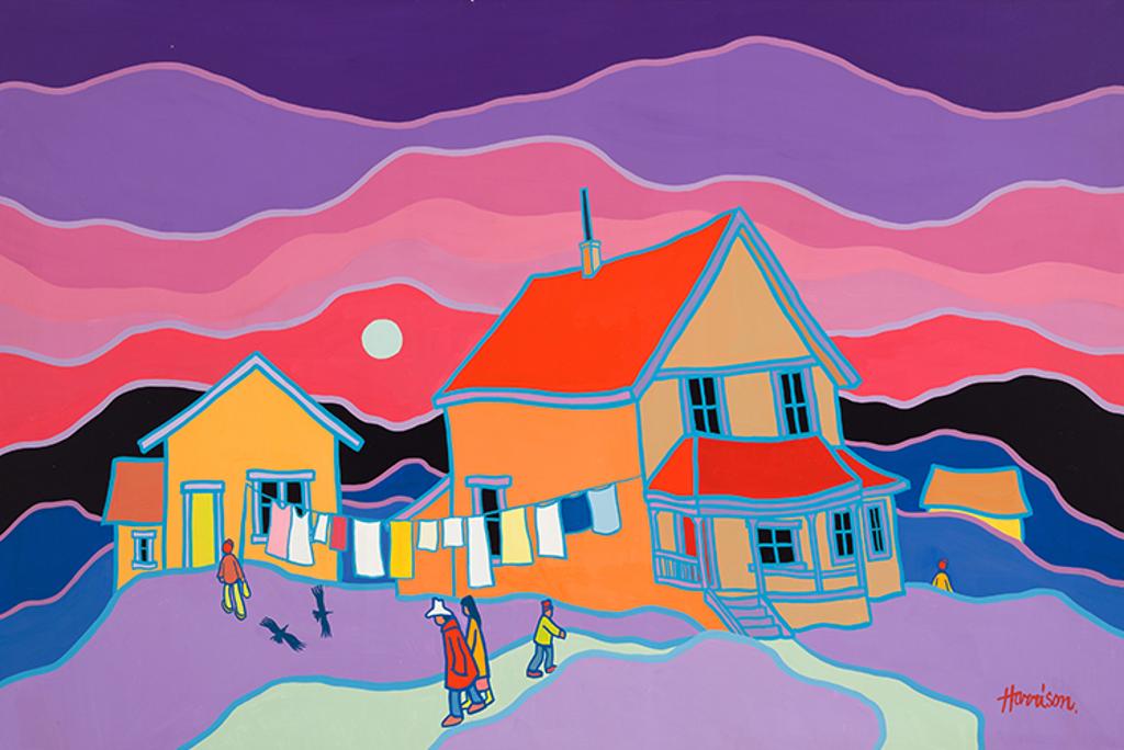 Ted Harrison (1926-2015) - Washday Banners