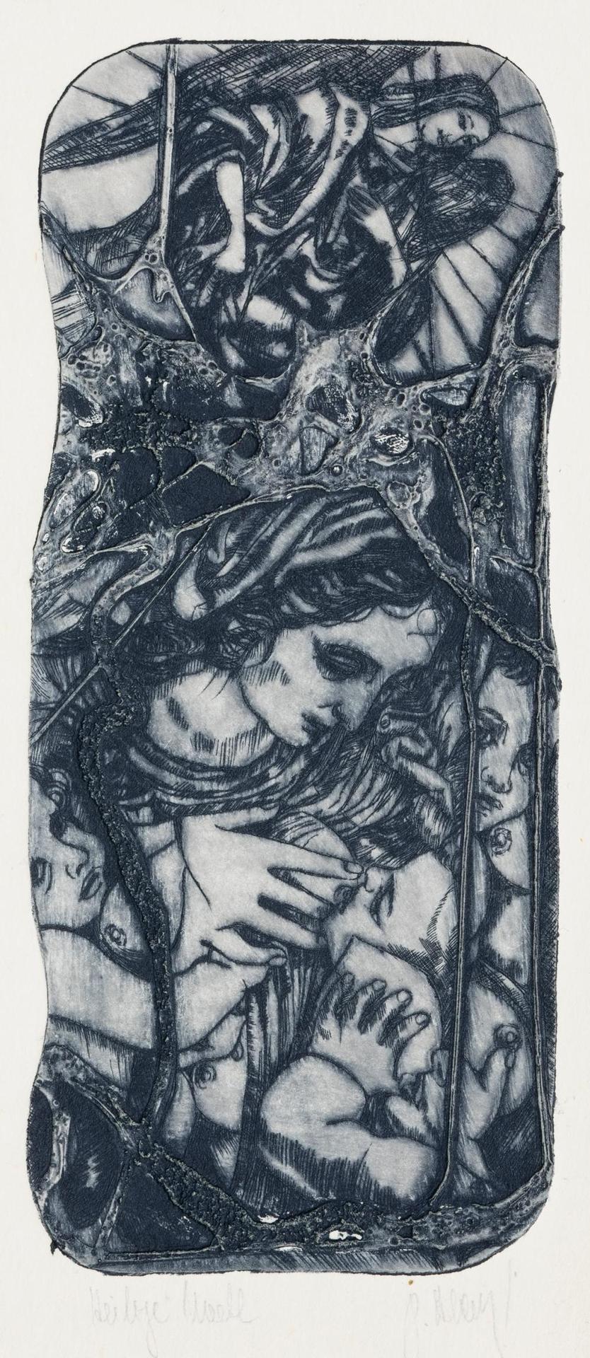 Pavel Hlavaty (1943) - Untitled - Nursing Mother and Child