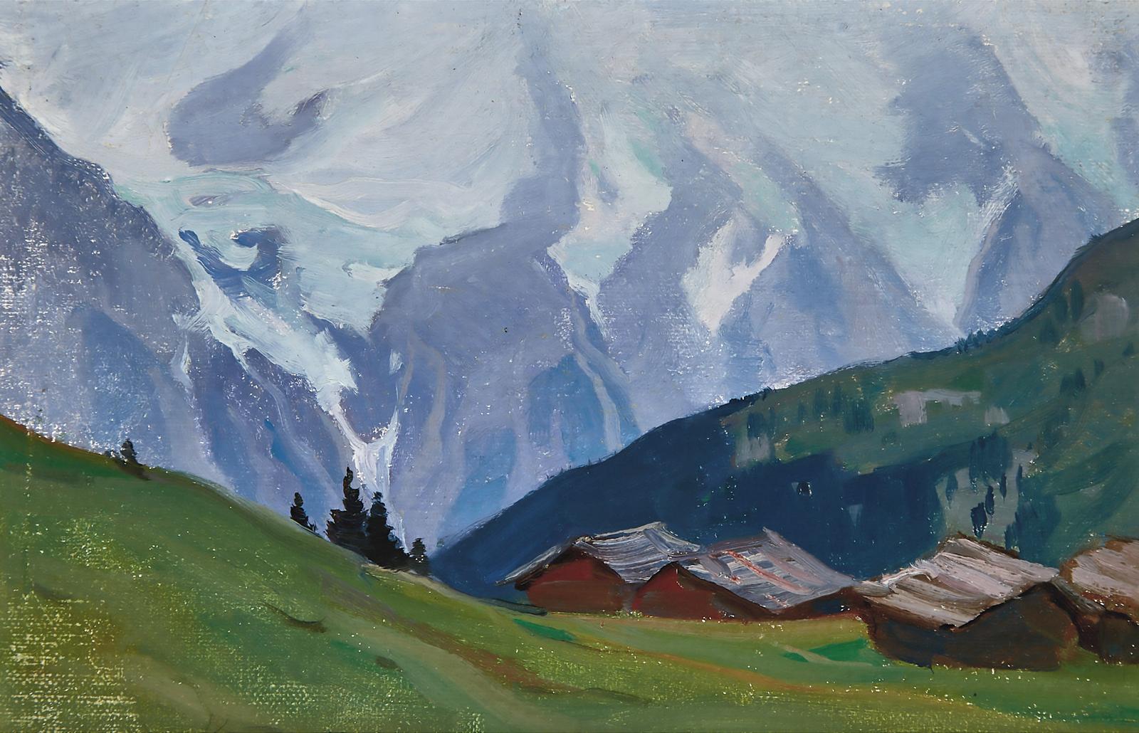Clarence Alphonse Gagnon (1881-1942) - Les Alpes