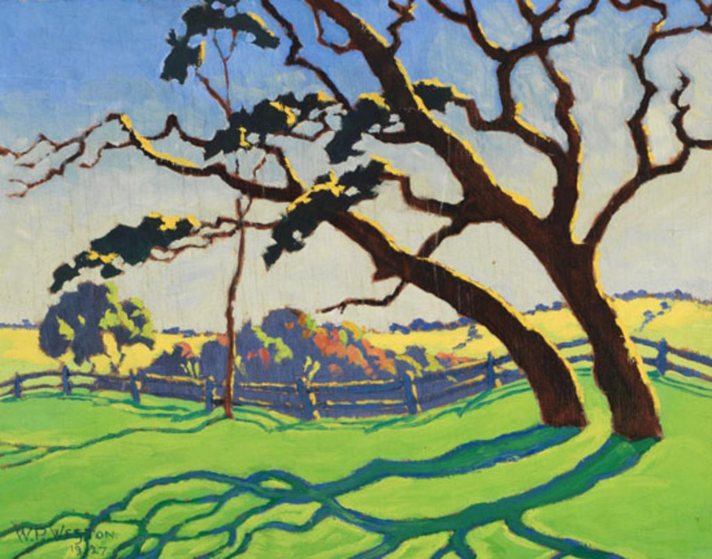 William Percival (W.P.) Weston (1879-1967) - Bare Tree & Countryside