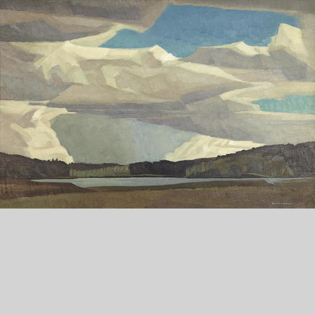 Alan Caswell Collier (1911-1990) - Rhythm Of Flying Clouds, Fletcher Lake, Bc, On The Chilcotin Plateau