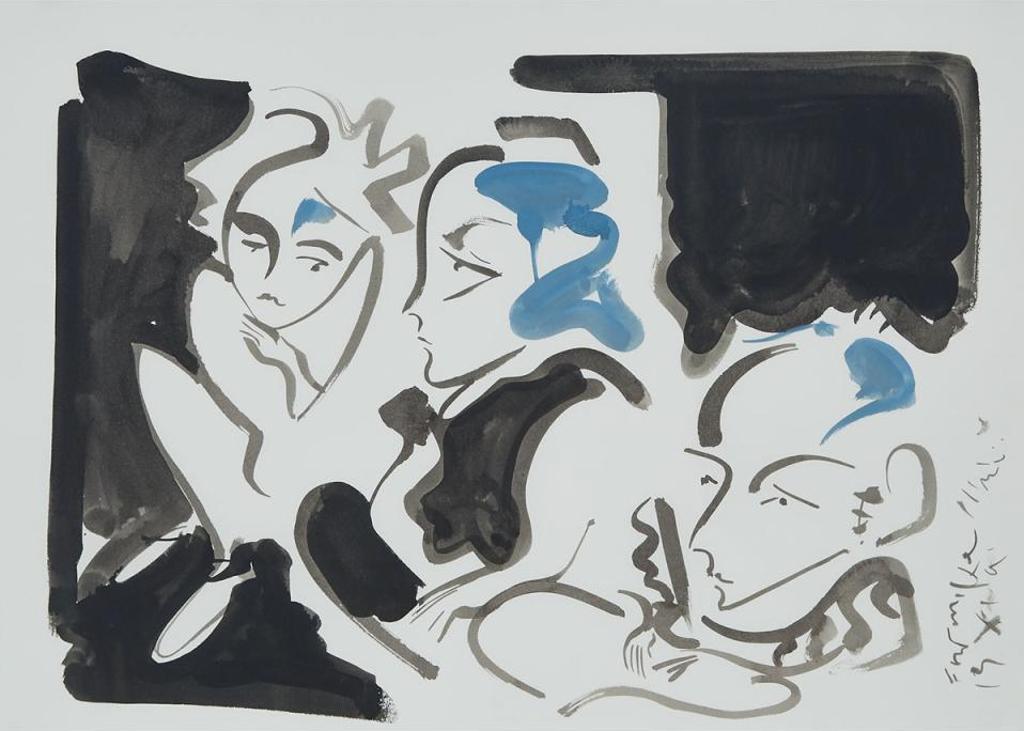 Brian Grimwood (1948) - Composition With Three Faces