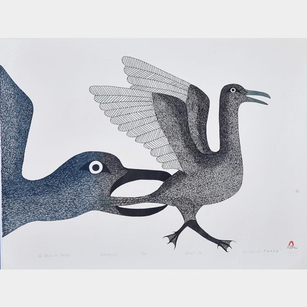 Kenojuak Ashevak (1927-2013) - A Bird In Danger