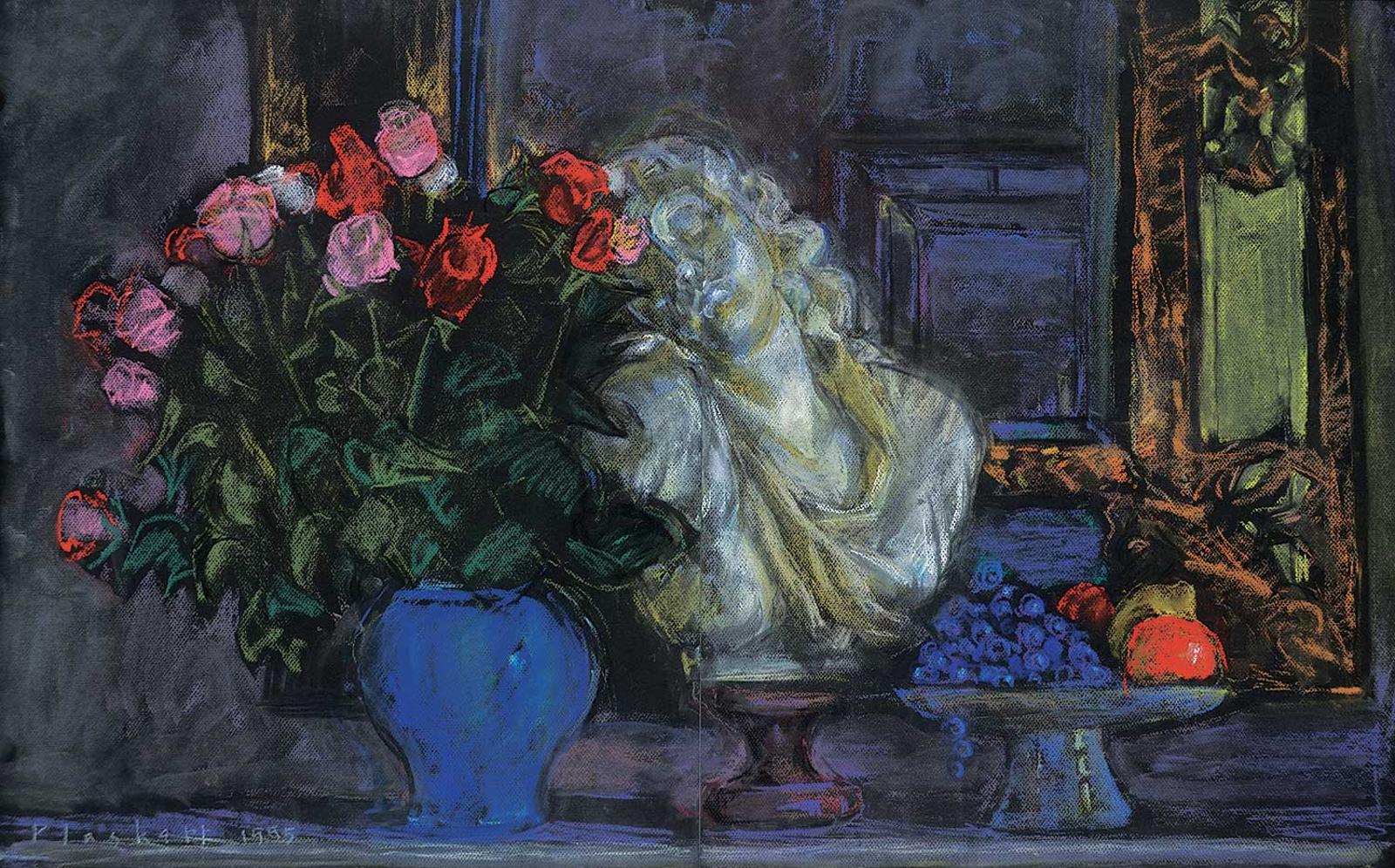 Joseph (Joe) Francis Plaskett (1918-2014) - Flowers, Fruit and Bust #1