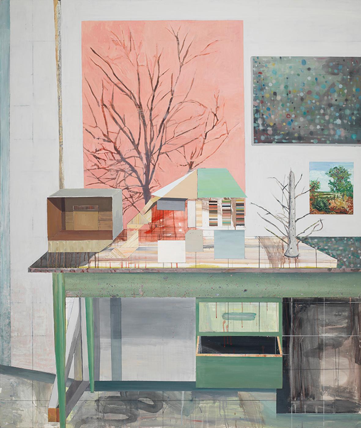 Sky Glabush (1970) - Tree in Studio