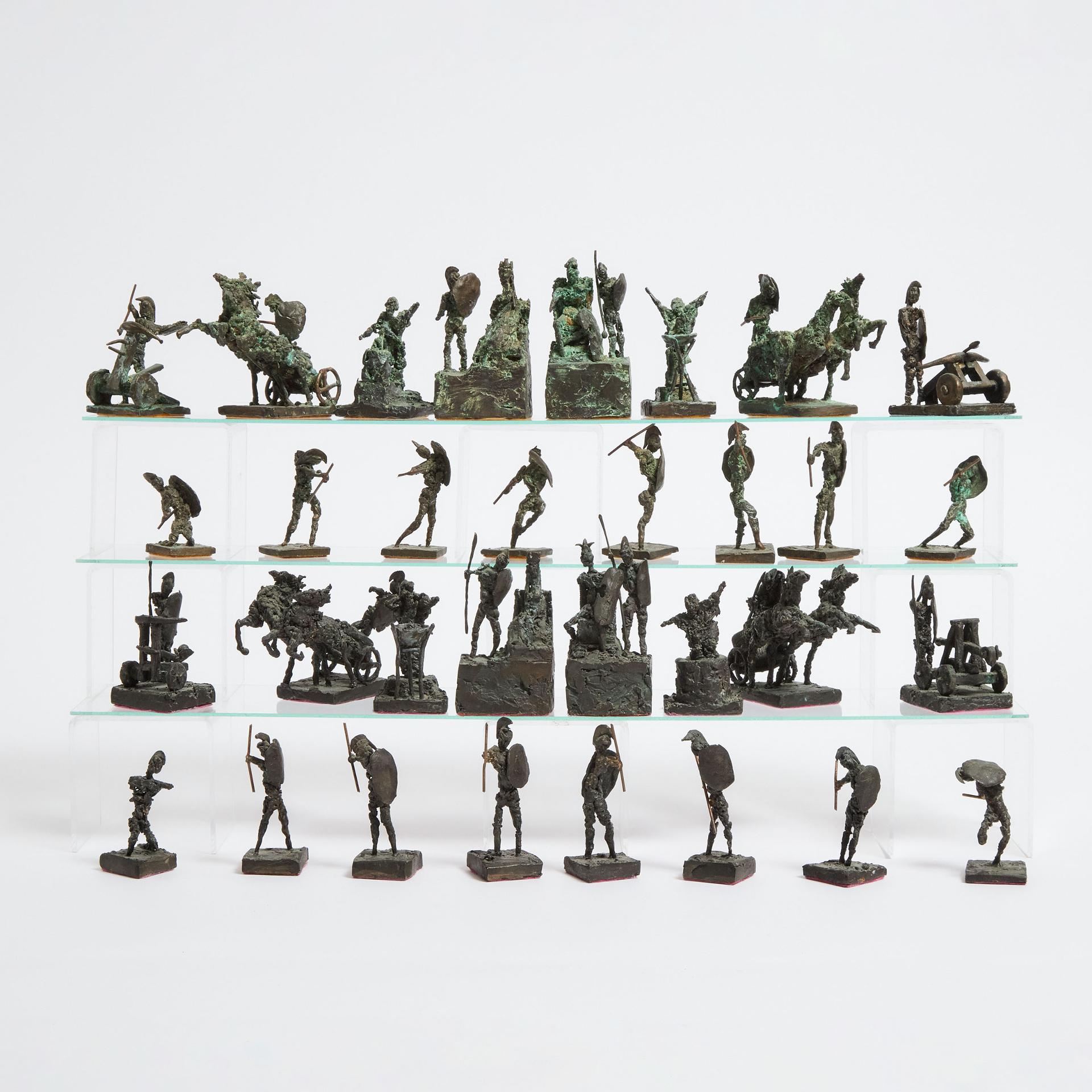 Andrew Posa (1938) - Roman Chess Set, Mid 20th Century