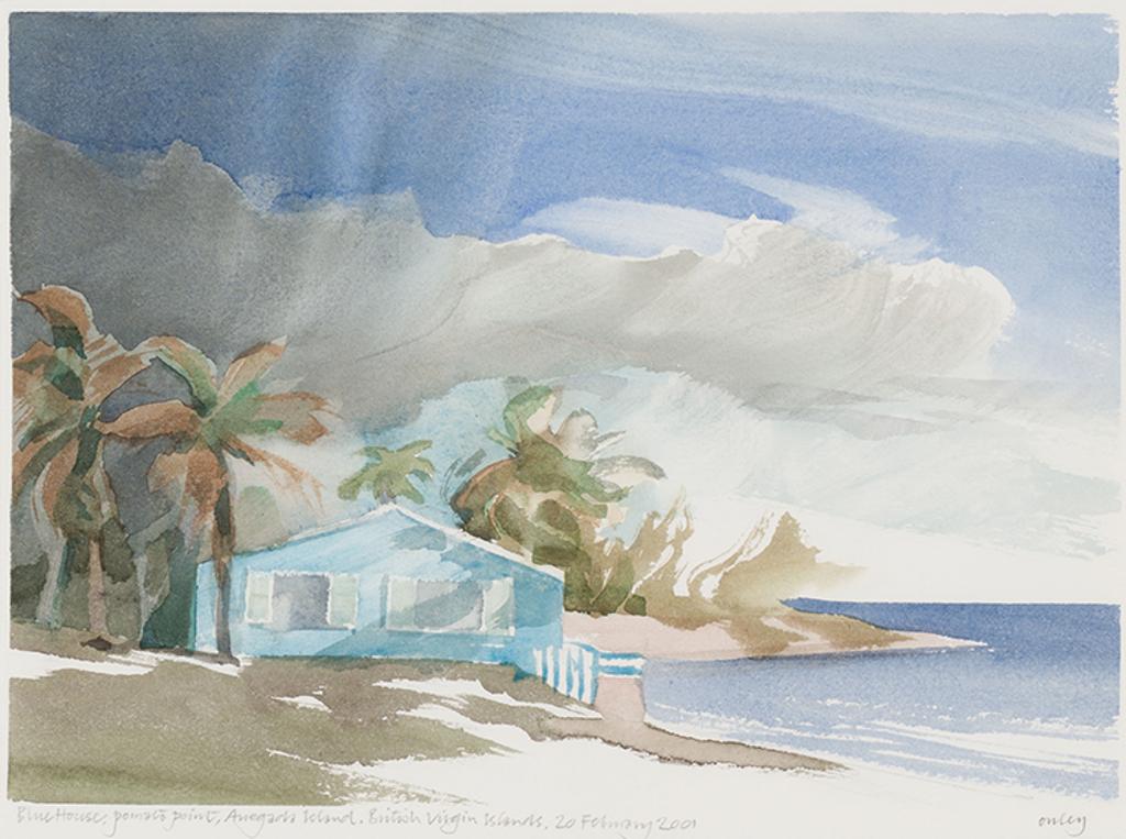 Toni (Norman) Onley (1928-2004) - Blue House, Pomato Point, Anegada Island, British Virgin Islands