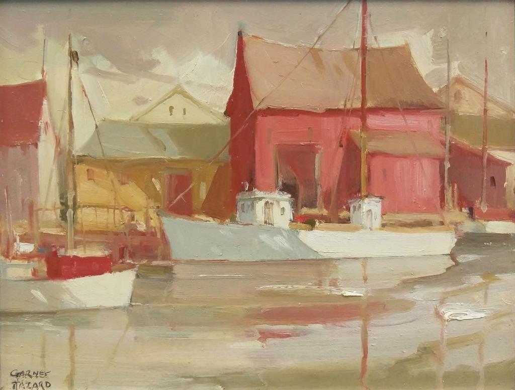 Garnet Hazard (1903-1987) - Fishing Boats in Harbour