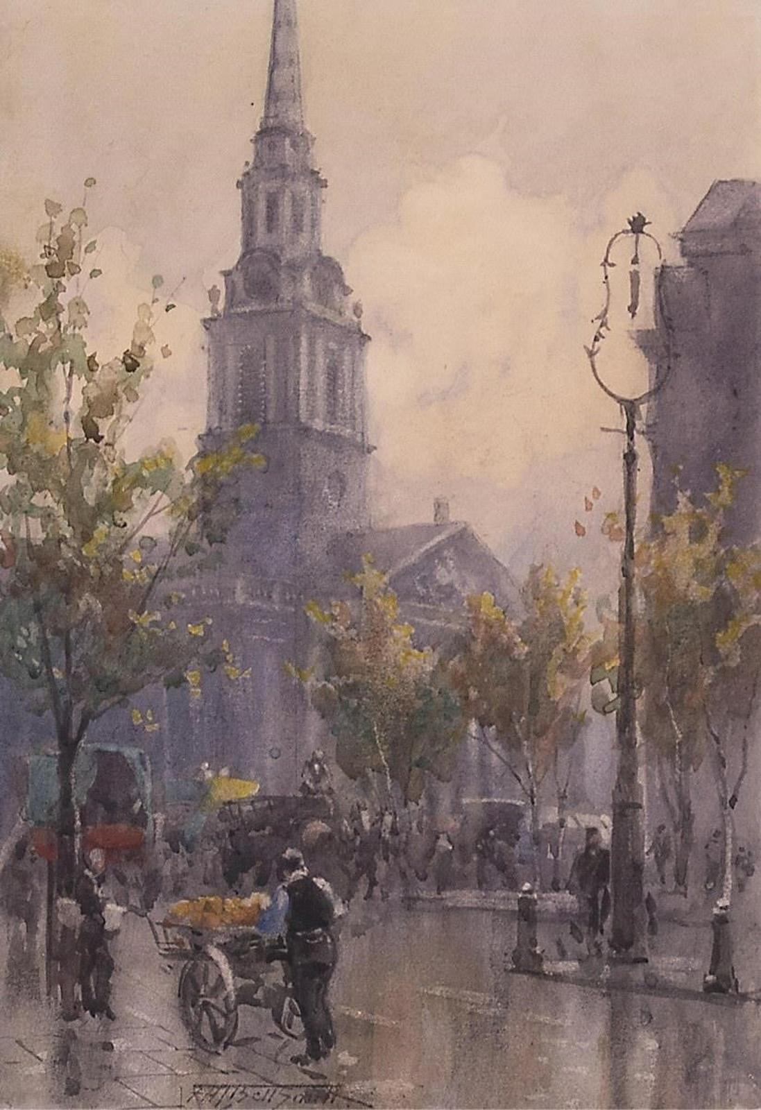 Frederic Martlett Bell-Smith (1846-1923) - St. Martin In The Fields Church, London