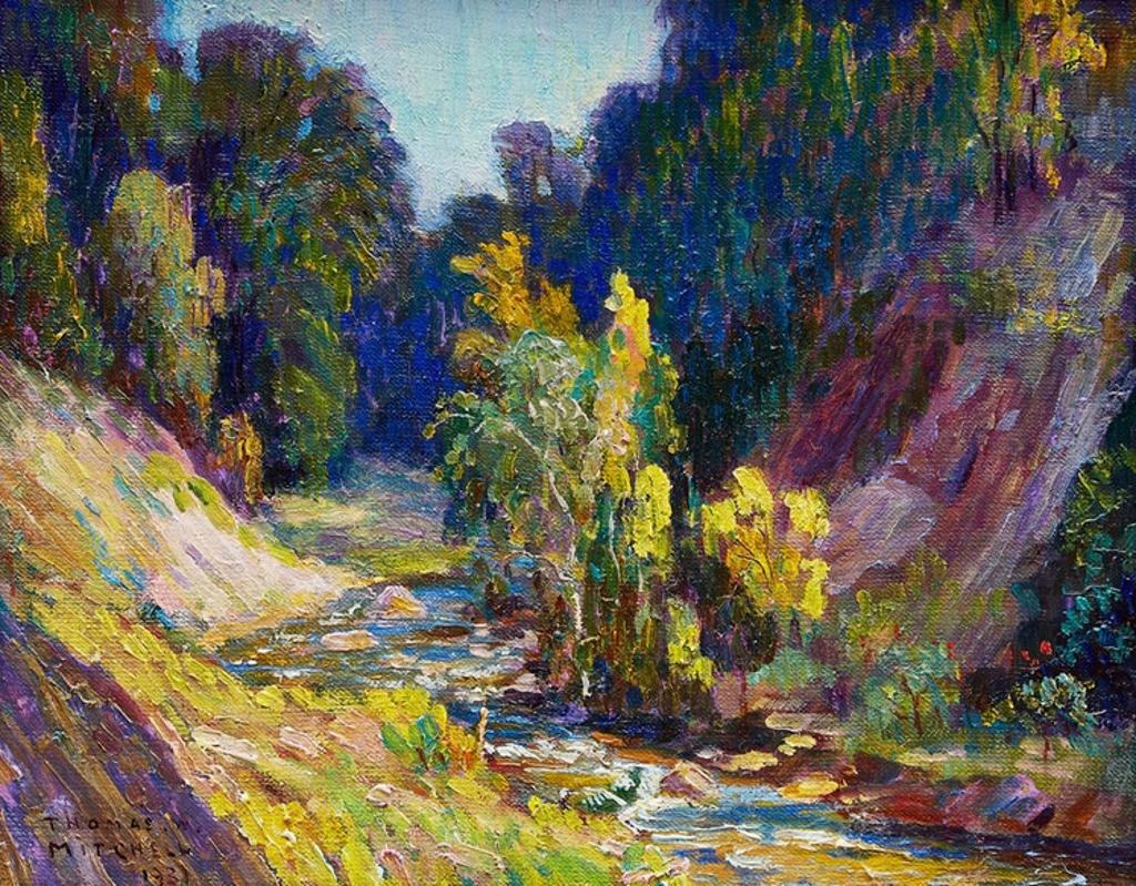 Thomas Wilberforce Mitchell (1879-1958) - A Caledon Trout Stream