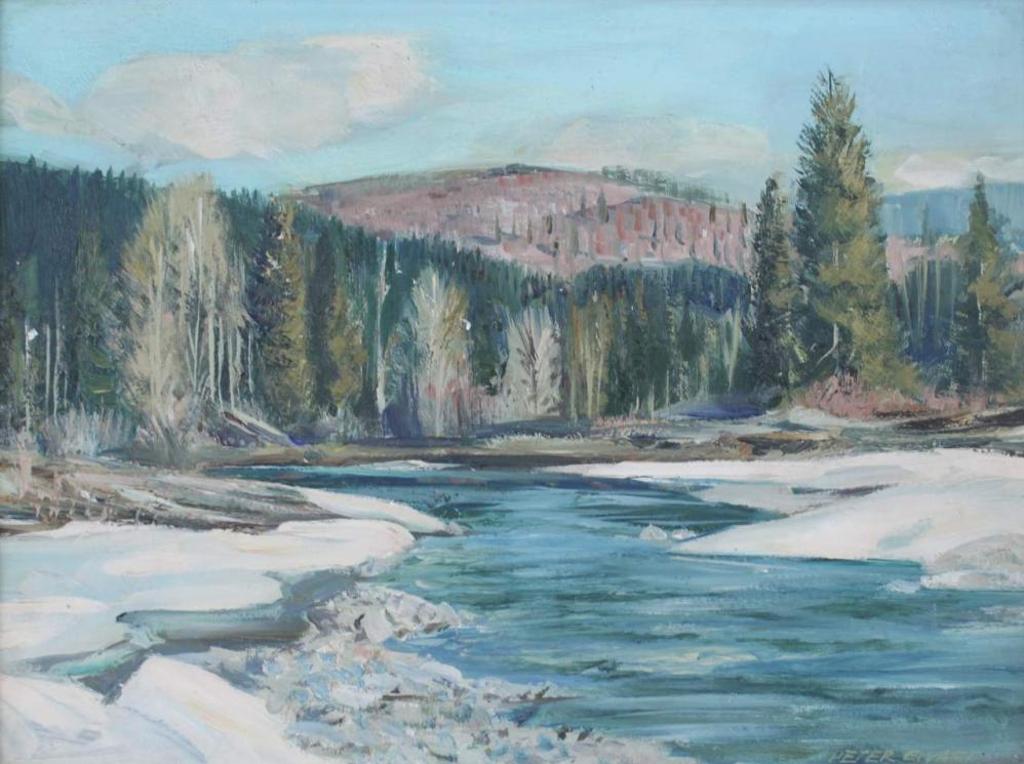 Peter Maxwell Ewart (1918-2001) - Winter River Landscape