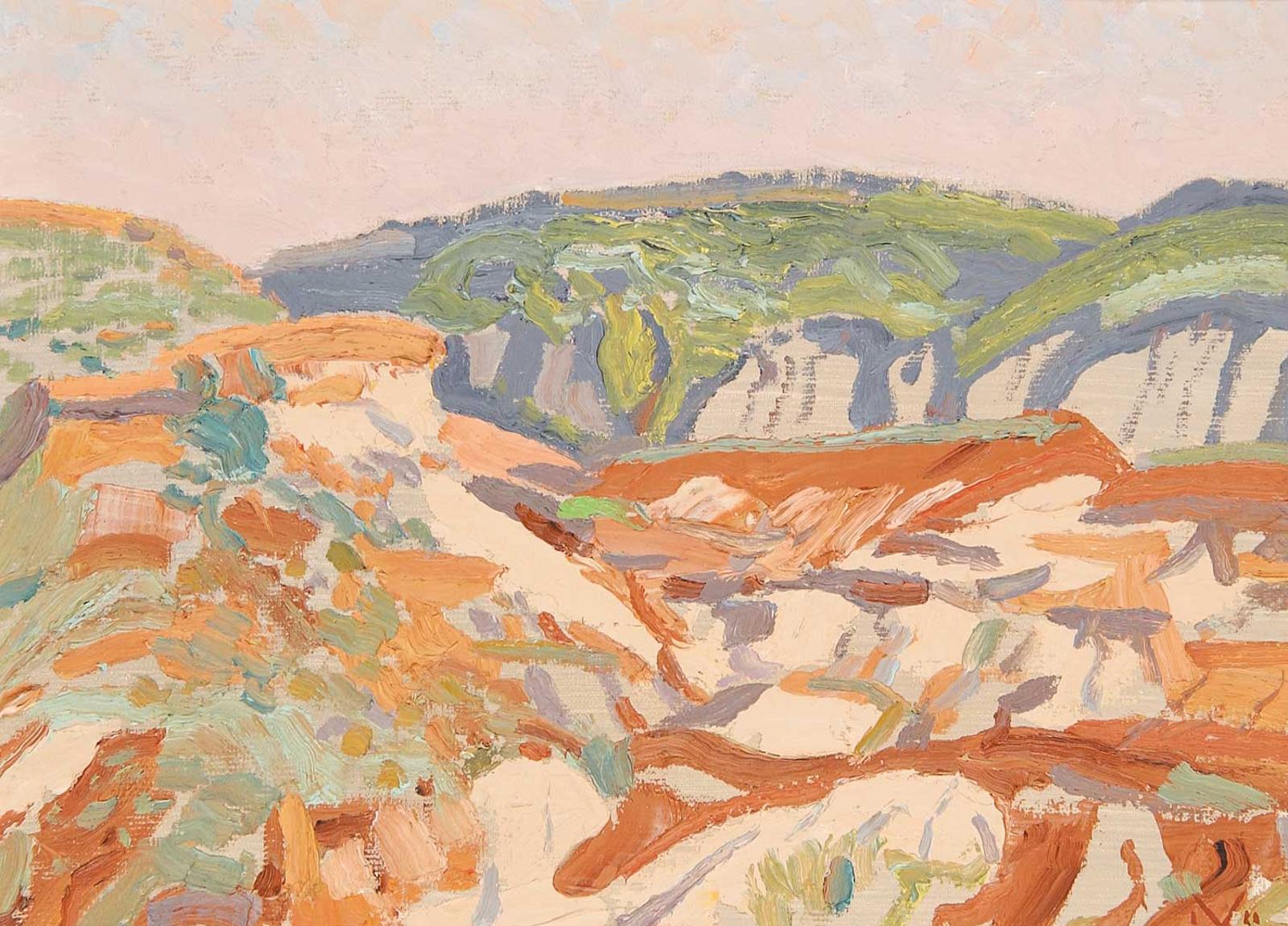 Illingworth Holey (Buck) Kerr (1905-1989) - Badlands, Irvine Alberta