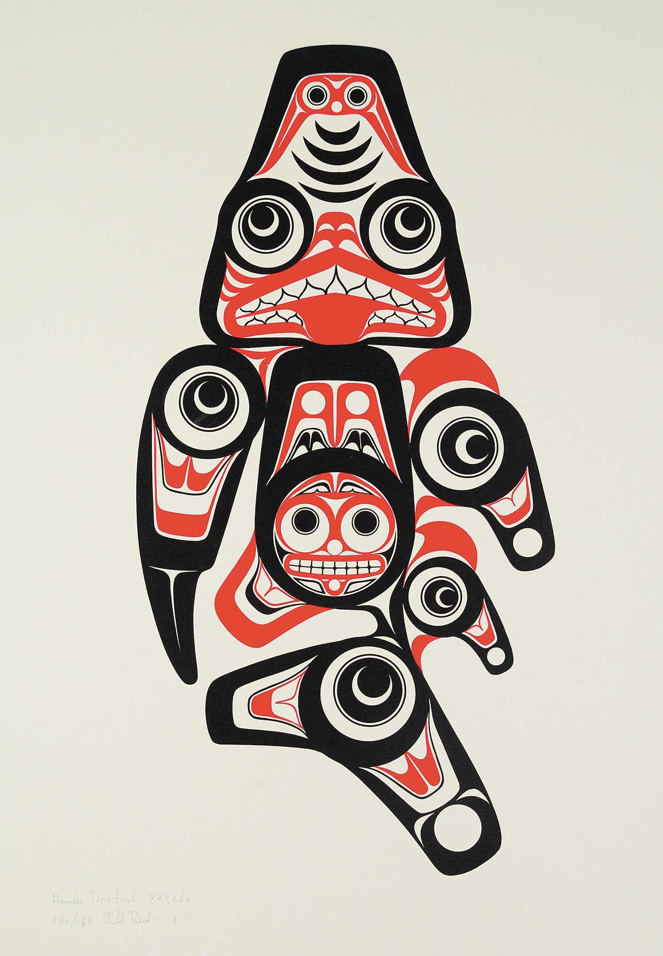 Bill (William) Ronald Reid (1920-1998) - Haida Dogfish  #160/450