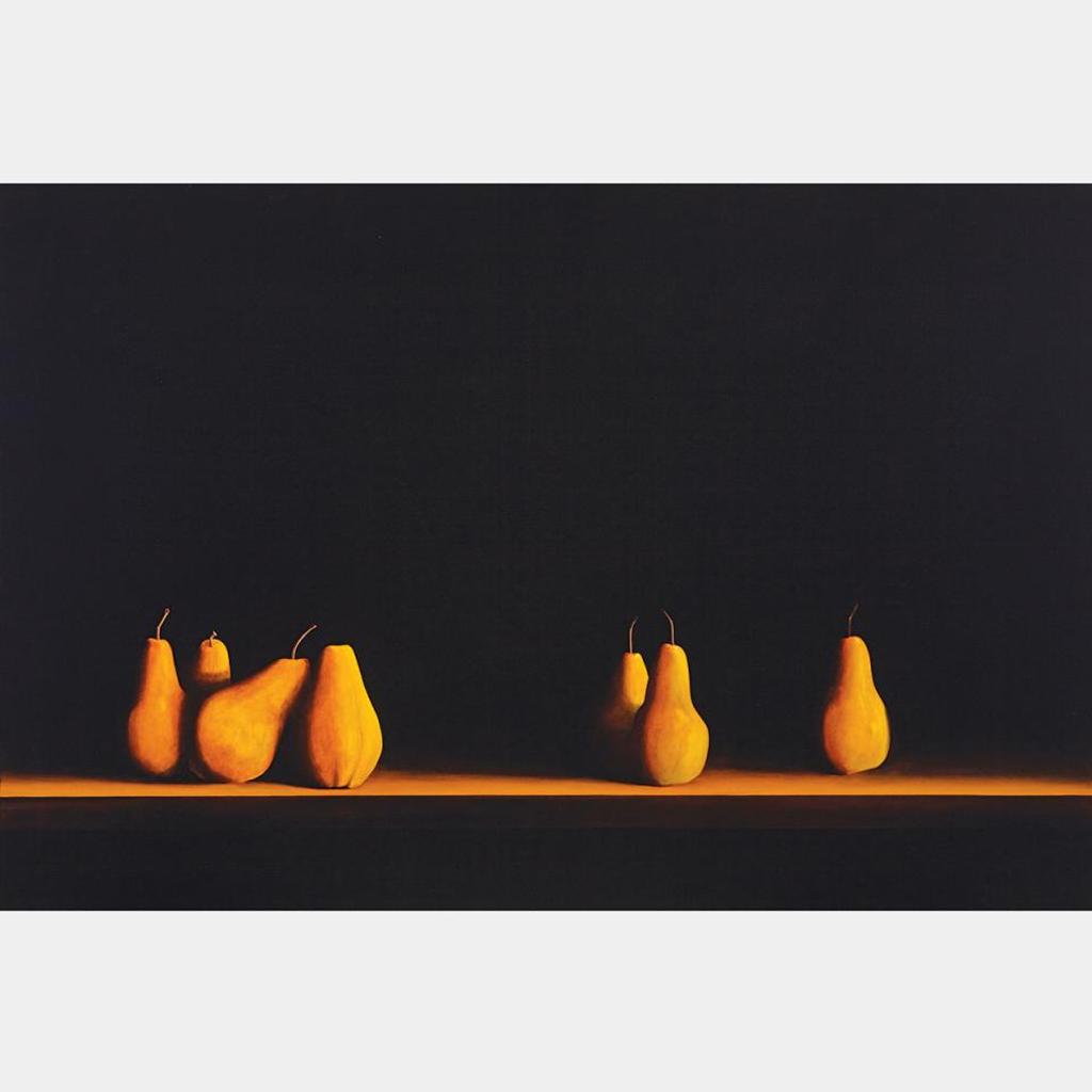 Malcolm Rains (1947) - Seven Pears On A Sideboard