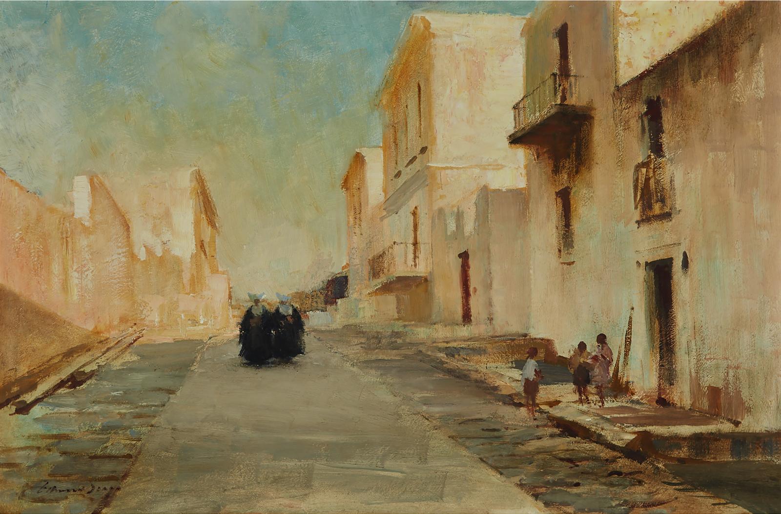 Edward Brian Seago (1910-1974) - A Street In Ponza
