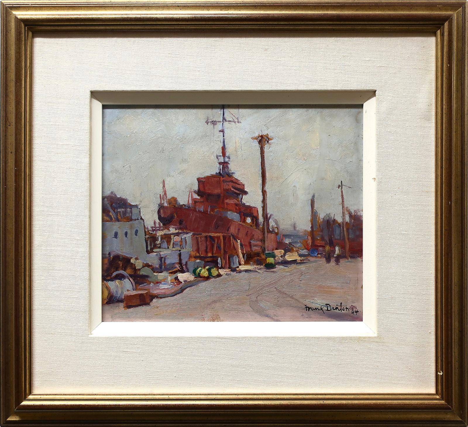 Francis (Frank) William Denton (1896-1987) - Untitled (Shipyard)