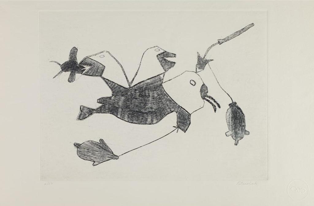 Pitseolak Ashoona (1904-1983) - Skin Tent;untitled
