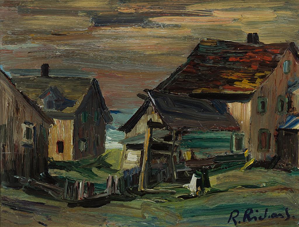René Jean Richard (1895-1982) - Vieilles maisons Baie-Saint-Paul