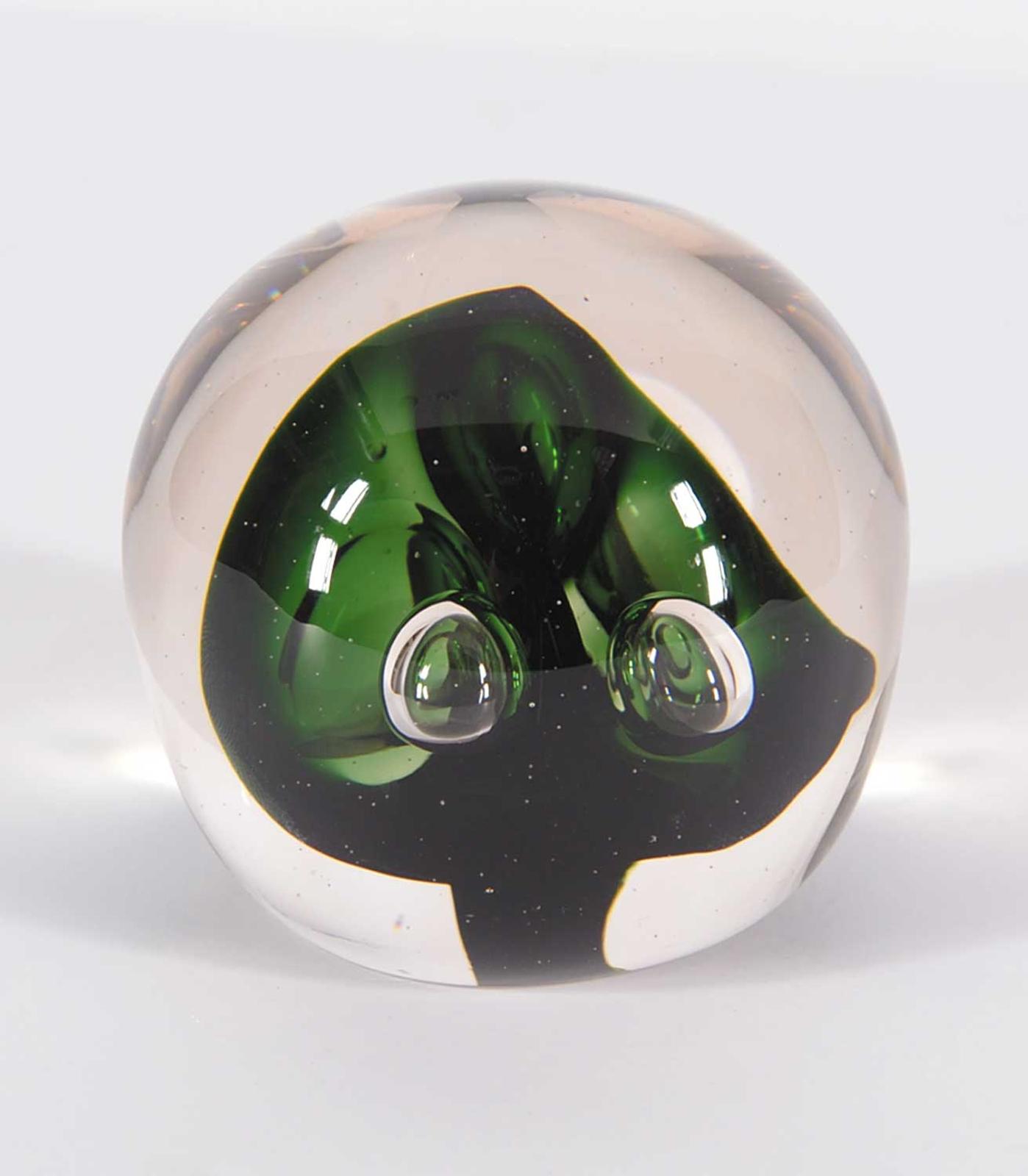 Bonny Houston - Paperweight with Green Centre