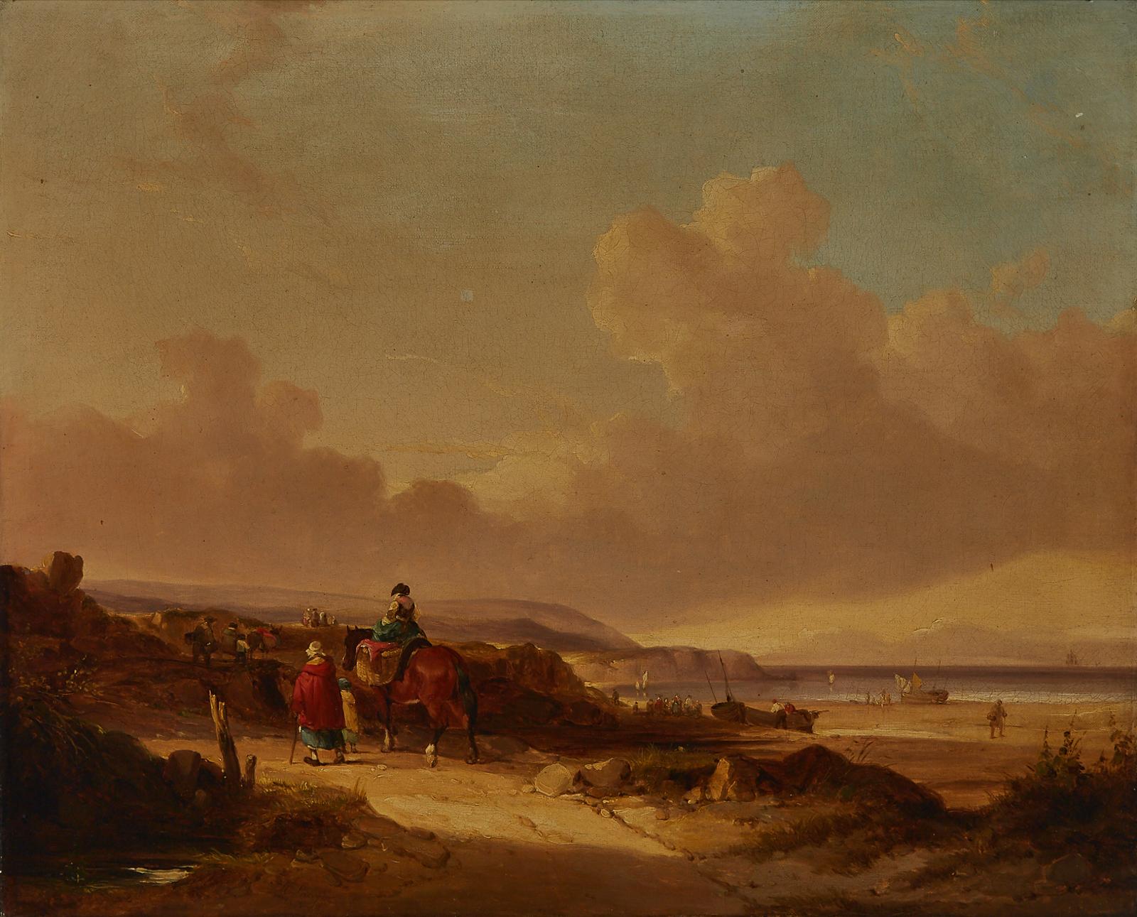 William Shayer the Elder (1787-1879) - Fisherfolk At The Shore, 1843