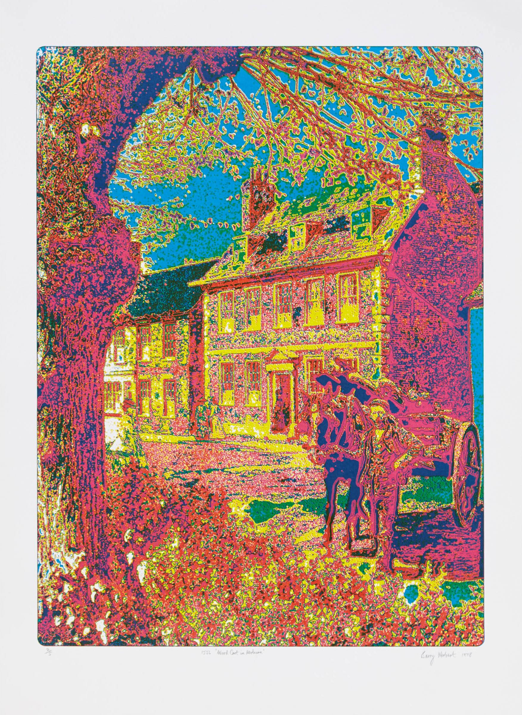Barry Herbert - Wood Cart In Woburn, 1978
