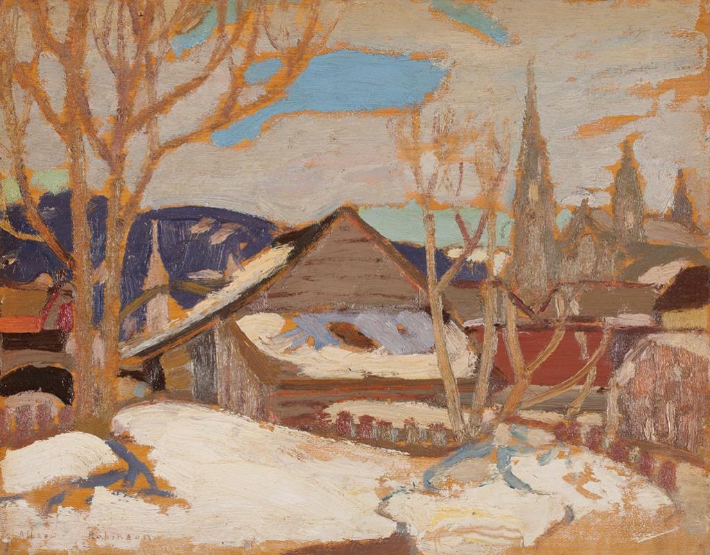 Albert Henry Robinson (1881-1956) - Quebec Village in Winter
