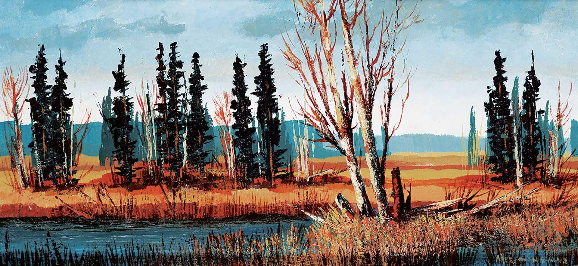 Meredith Evans (1919-1996) - 1 1/2 Miles North of Wandering River - North of Edmonton
