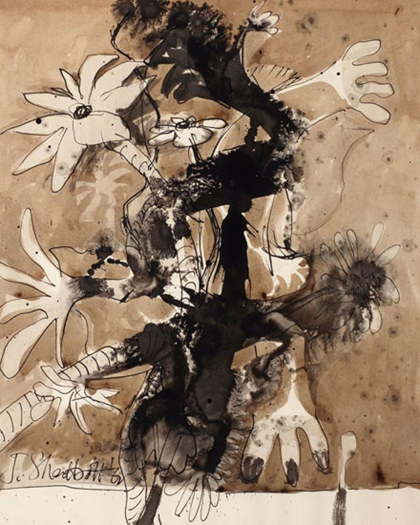 Jack Leaonard Shadbolt (1909-1998) - Flower Drawing #2