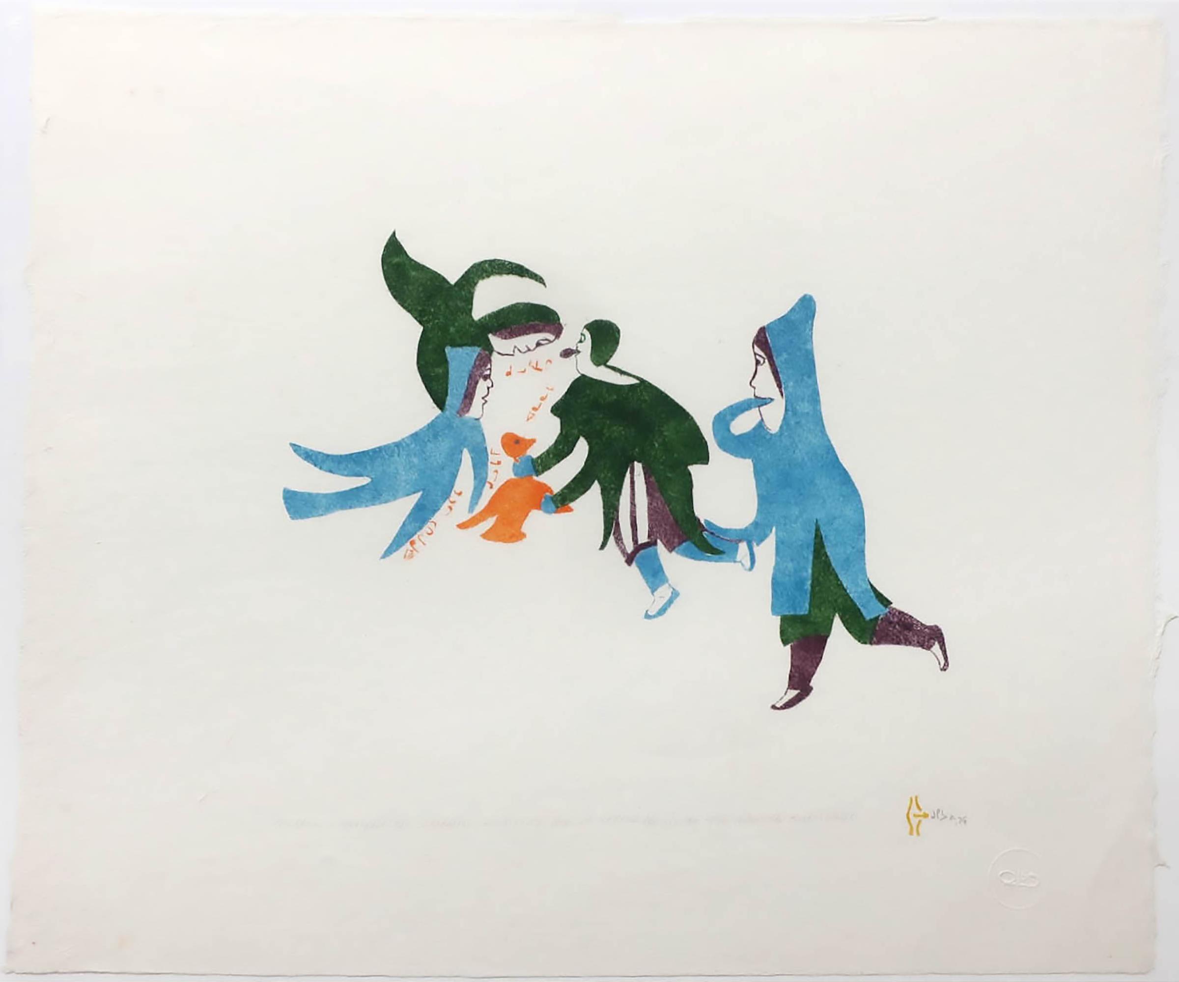 Myra Kukiiyaut (1929-2006) - Mother Changed Her Children To Birds By Startling Them