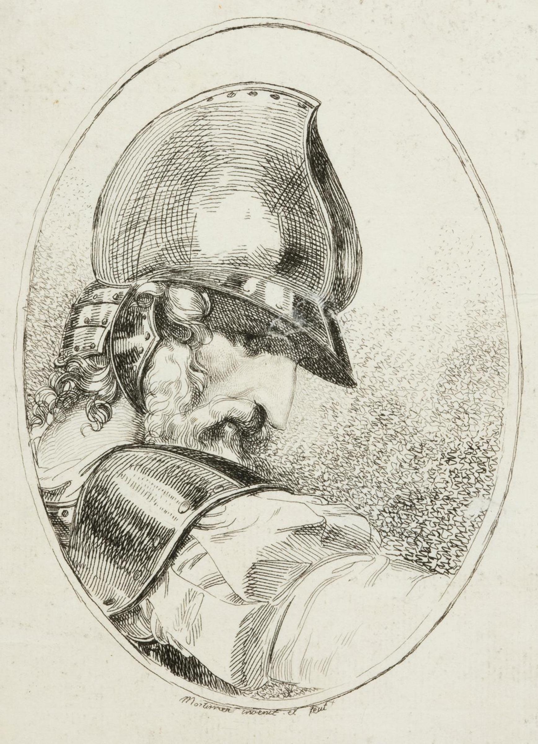 John Hamilton Mortimer (1740-1779) - Head of a Soldier.