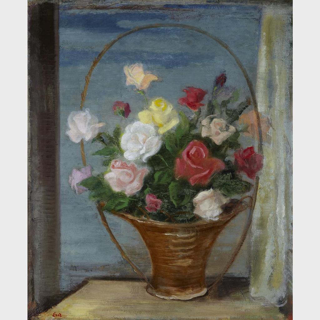 Eric E. Goldberg (1890-1969) - Basket Of Roses