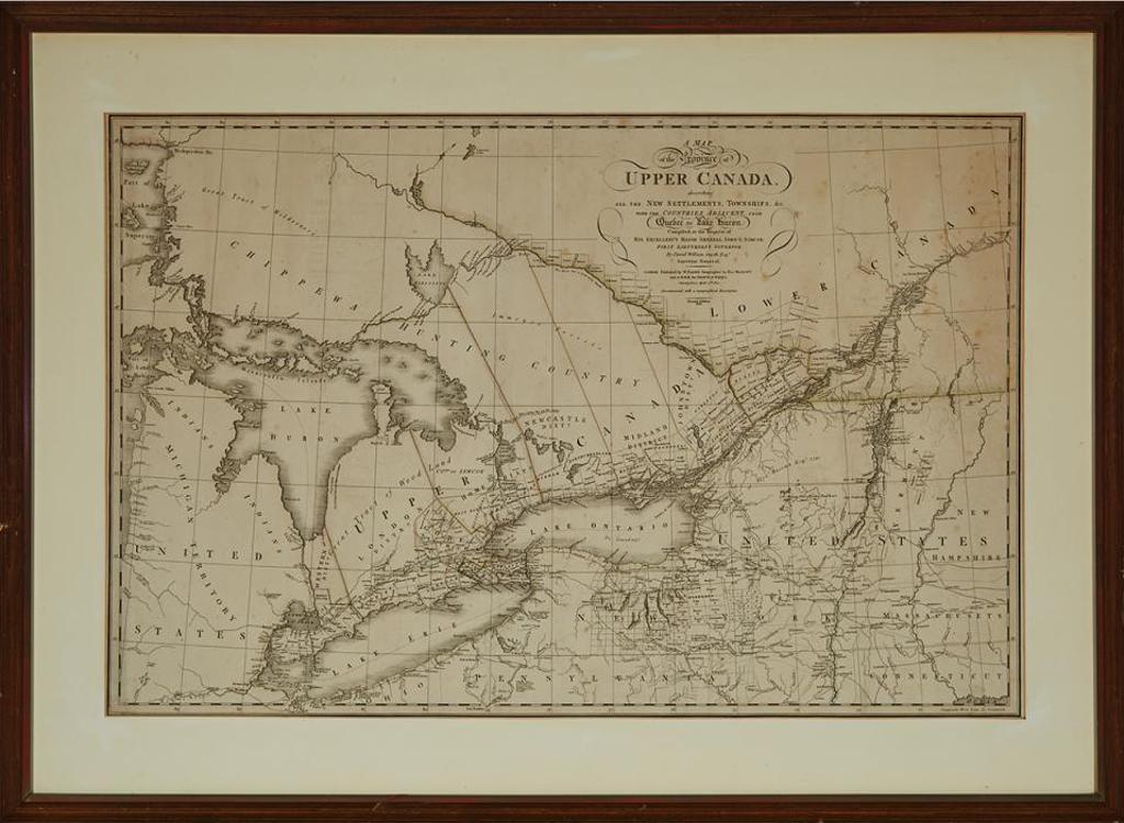David William Smyth (1764-1837) - A Map Of The Province Of Upper Canada, 1818