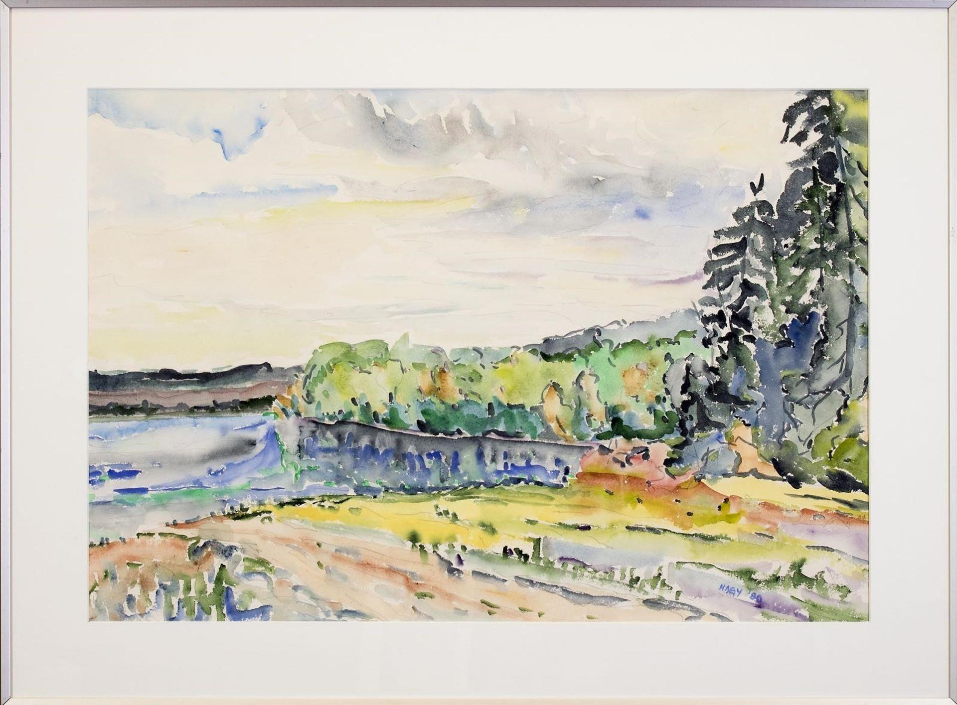 Gabor L. Nagy (1945) - Saskatchewan River from McKinnon Ravine; 1980