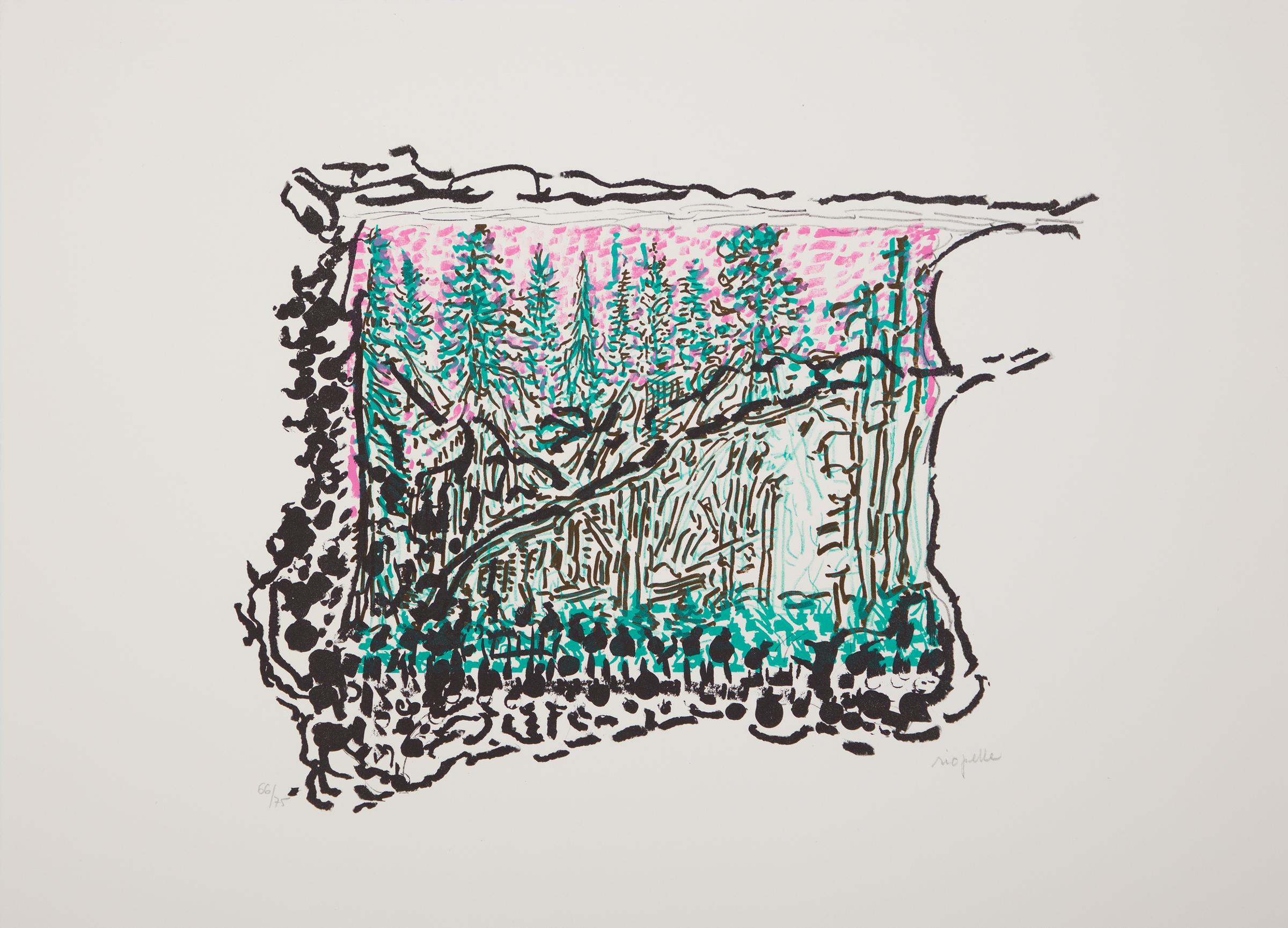 Jean-Paul Riopelle (1923-2002) - Où nul ours n'est chassé, 1985-1989