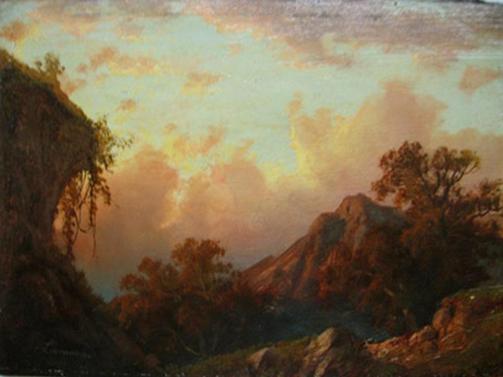 Alexander Francois Loemans (1816-1898) - Mountain Landscape