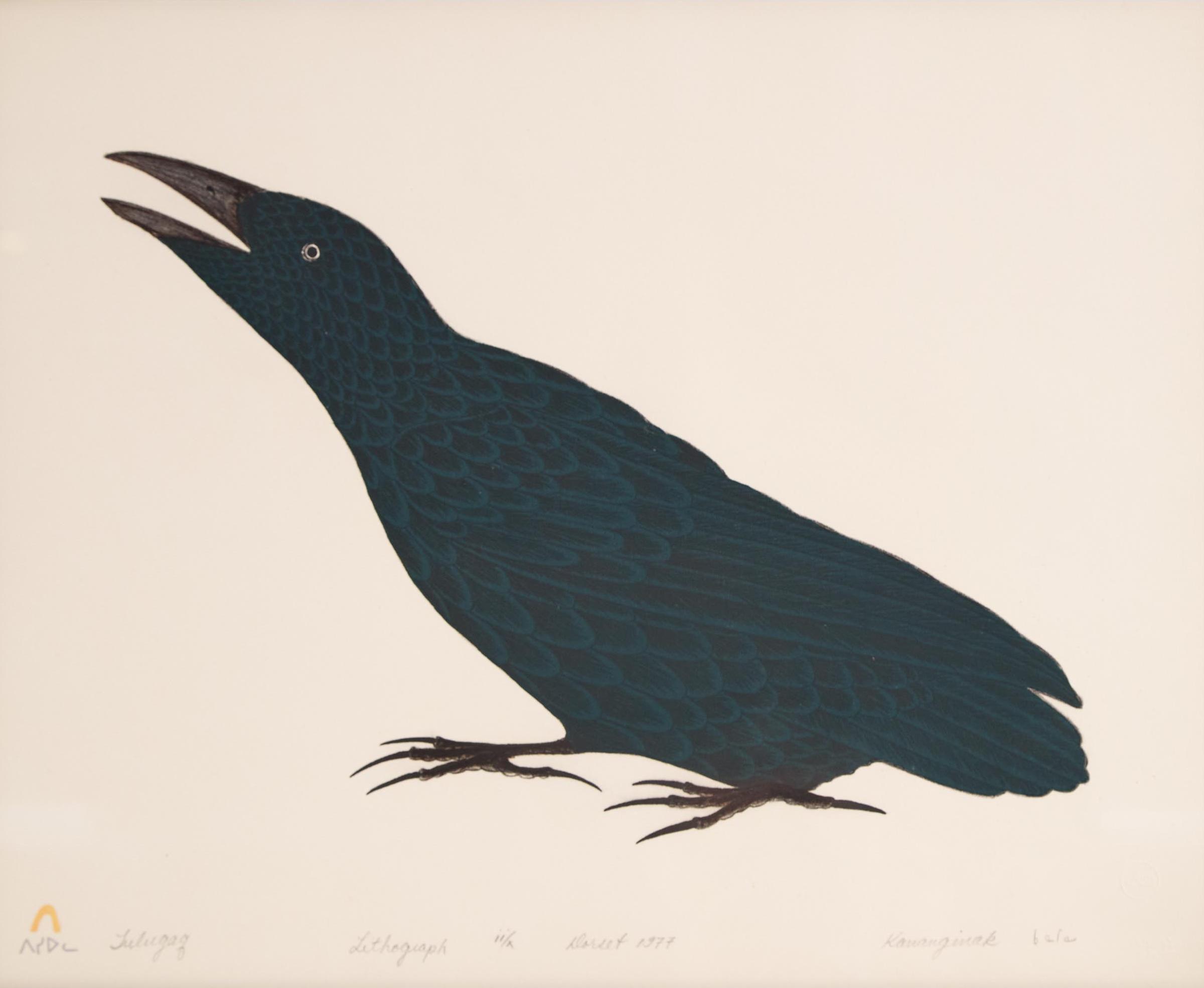 Kananginak Pootoogook (1935-2010) - Tulugaq (Raven), 1977