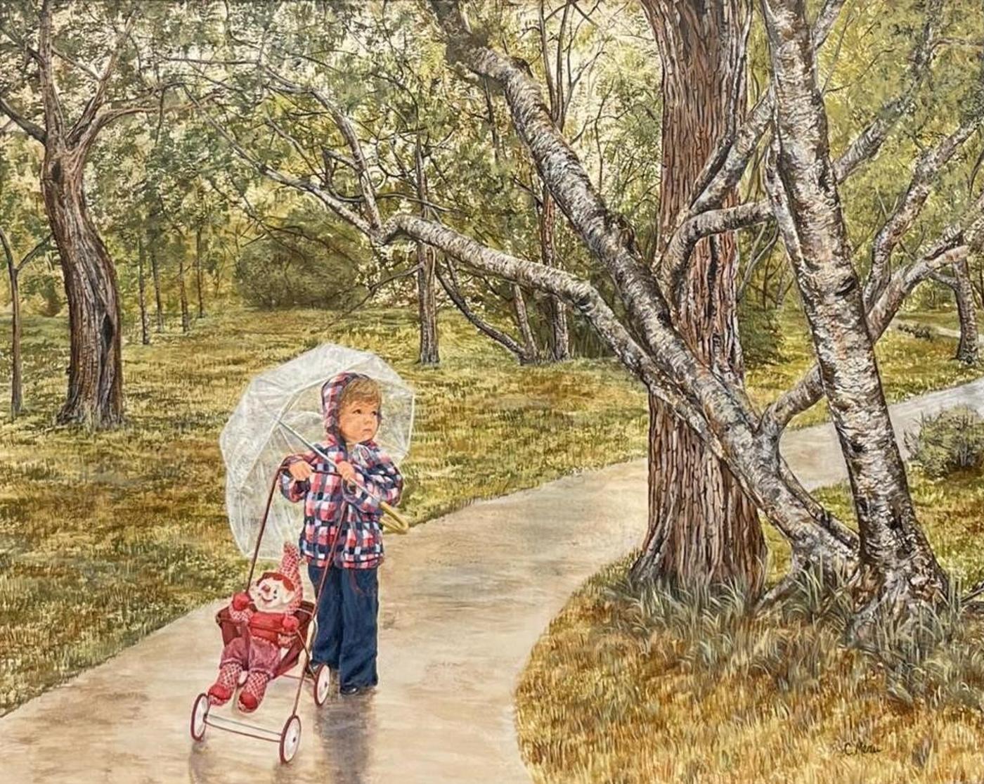 Carolyn Menu (1942) - acrylic on masonite