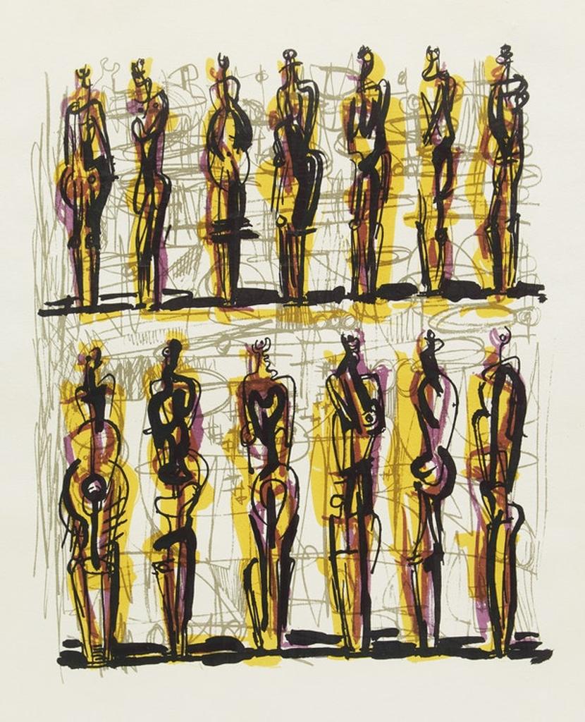 Henry Spencer Moore (1898-1986) - Thirteen Standing Figures